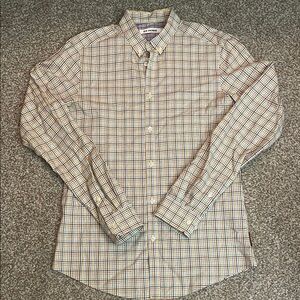 Ben Sherman Men’s SoHo Multicolored Gingham Long Sleeve Button Down Shirt